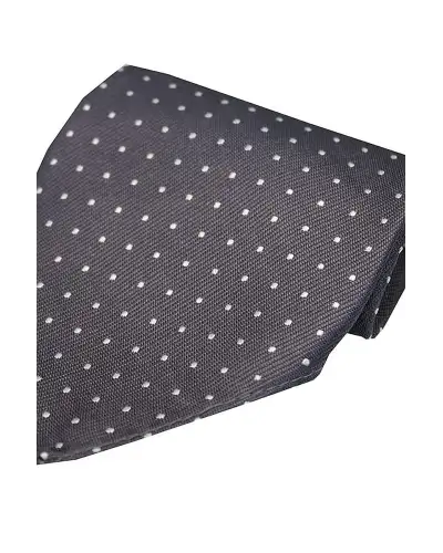 Soprano Grey Pin Dot Silk Handkerchief | Soprano Ties ST HANKWSN0001 Silk Hankie