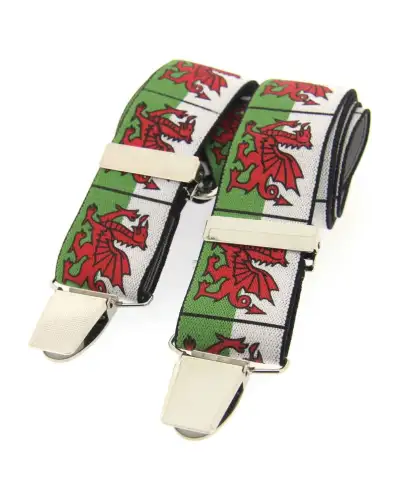 Braces Soprano Ties Soprano Welsh Dragon 35Mm X Style Braces £23.00