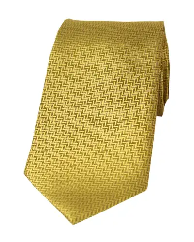 Silk Ties Soprano Ties Soprano Gold Herringbone Silk Tie £36.00