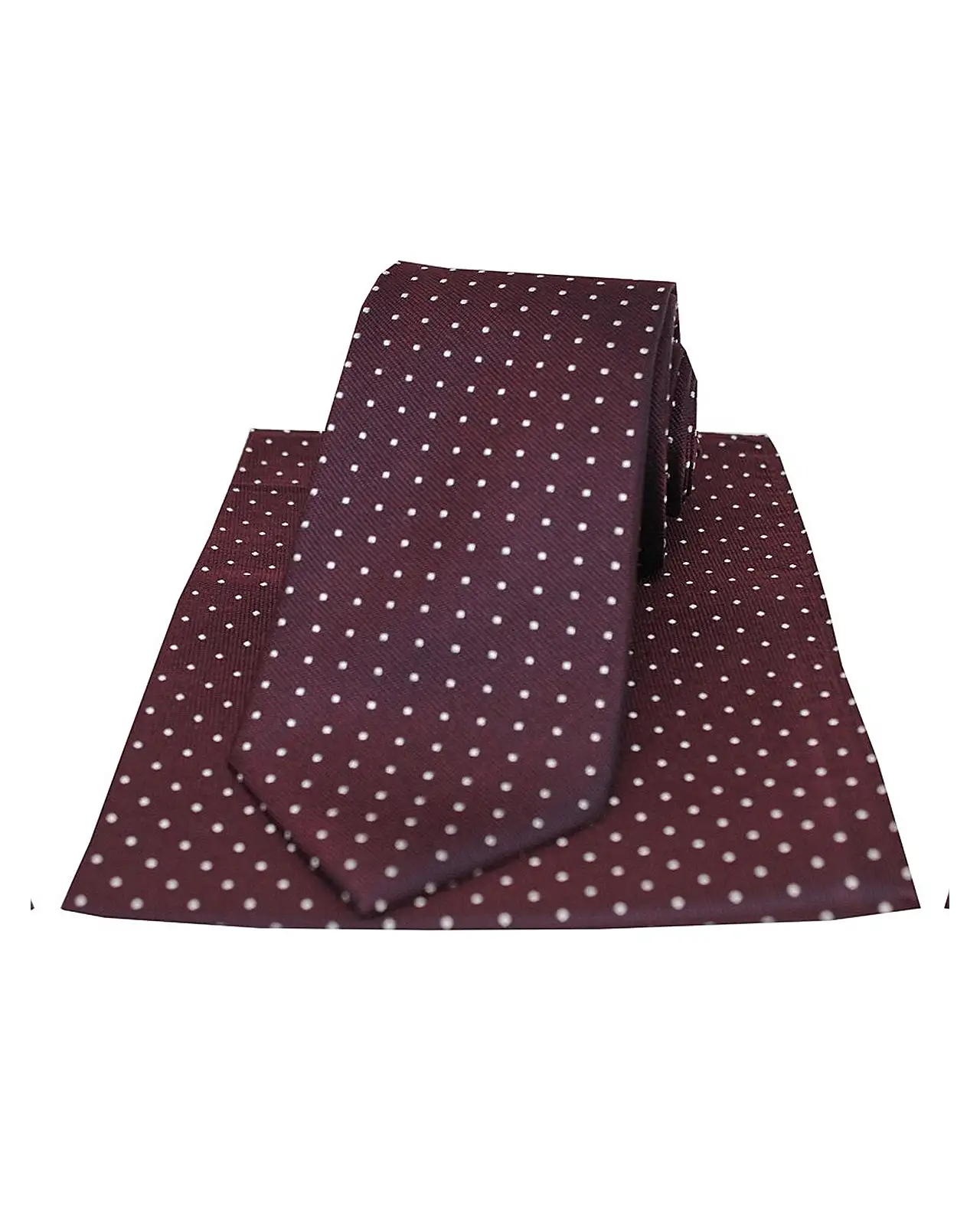 Silk Hankies Soprano Ties Soprano Wine Pin Dot Silk Tie And Hanky Set £34.00