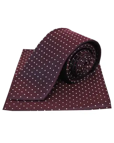 Silk Hankies Soprano Ties Soprano Wine Pin Dot Silk Tie And Hanky Set £34.00