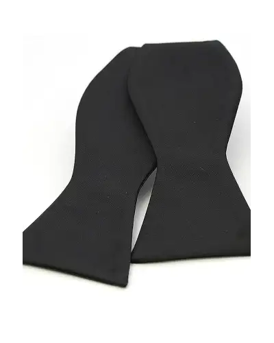 Self Tie Bow Ties Soprano Ties Soprano Satin Silk Black Luxury Self Tied Bow Tie £22.00