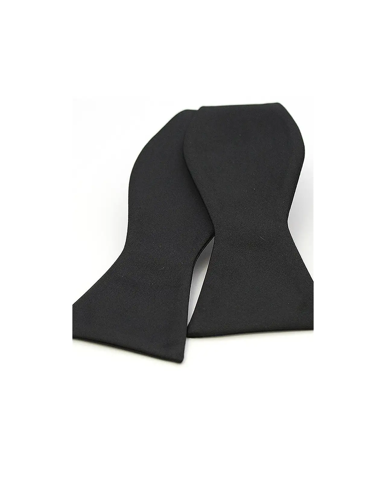 Self Tie Bow Ties Soprano Ties Soprano Satin Silk Black Luxury Self Tied Bow Tie £22.00