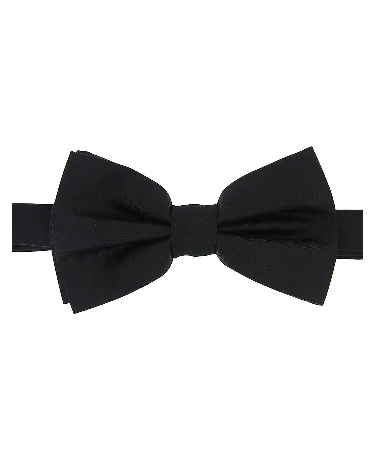 Pre-Tied Bow Ties Soprano Ties Soprano Satin Silk Black Luxury Bow Tie £21.00