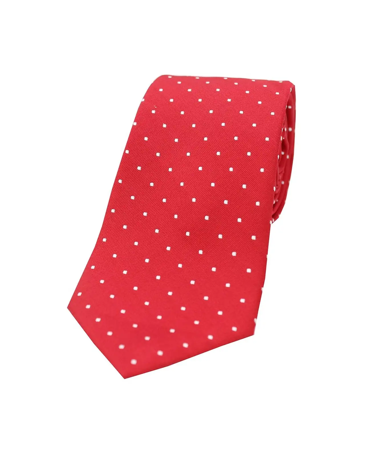 Silk Ties Soprano Ties Soprano Red And White Pin Dot Silk Tie £24.00