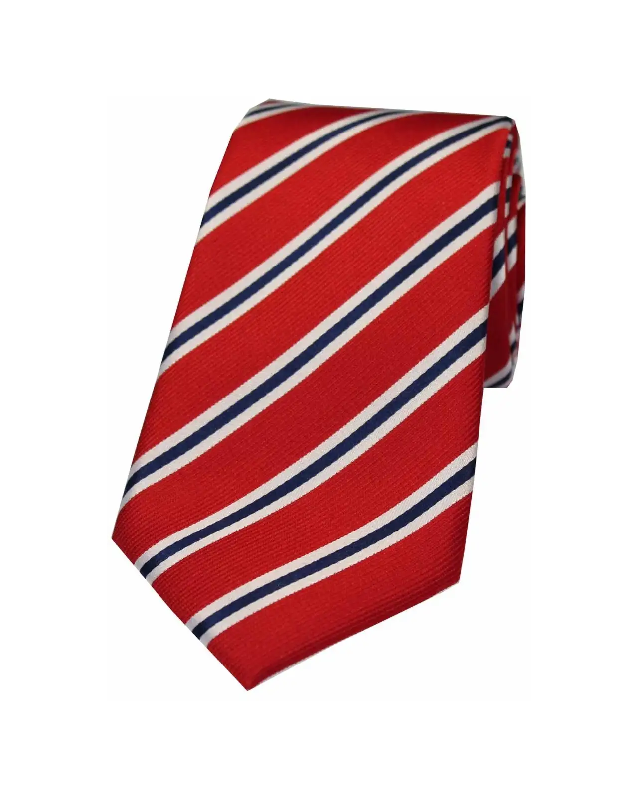 Silk Ties Soprano Ties Soprano Red White And Blue Striped Silk Tie £24.00