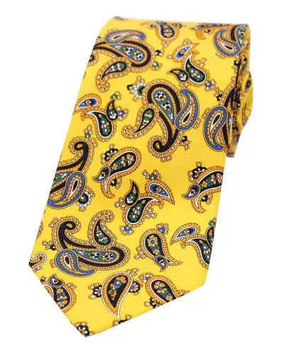 Paisley Ties Soprano Ties Soprano Vintage Paisley On Gold Ground £21.00