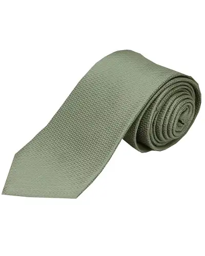 Silk Ties Soprano Ties Soprano Moss Green Herringbone Silk Tie £24.00