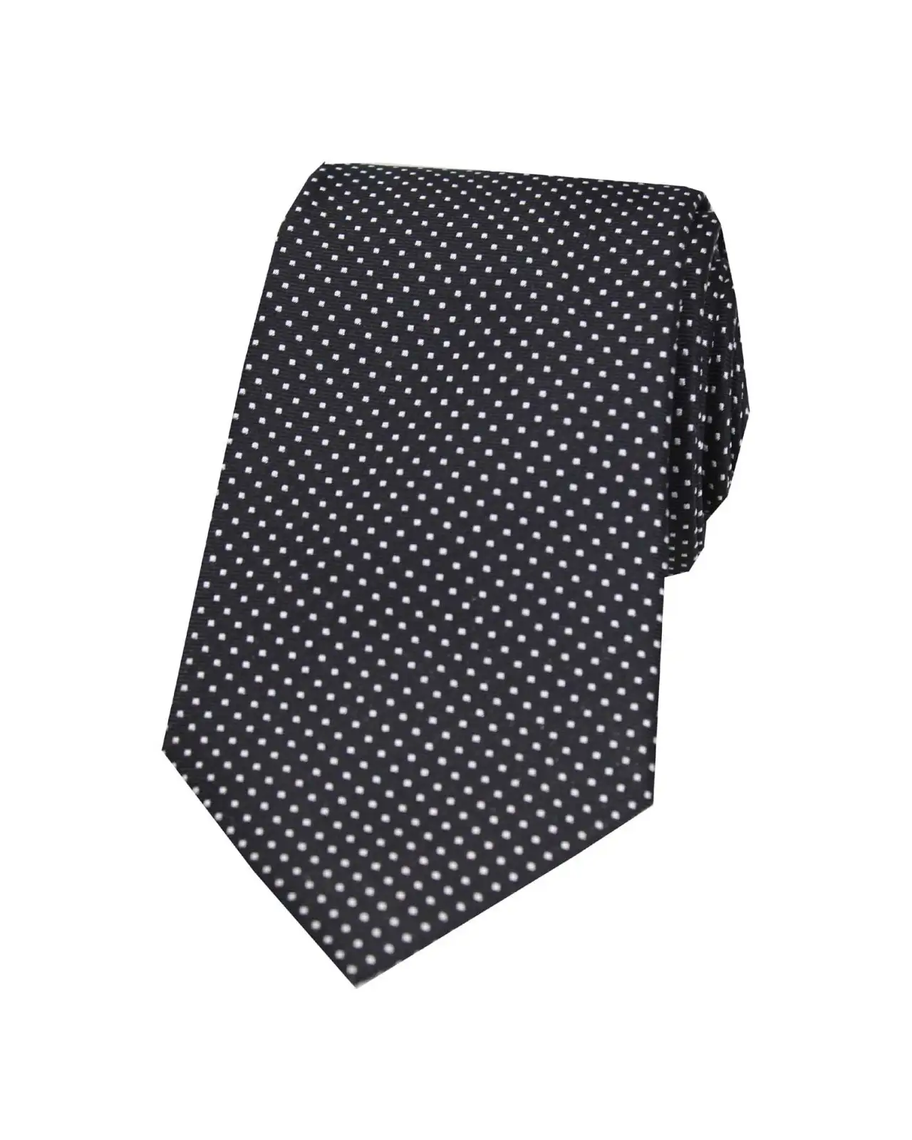 Silk Ties Soprano Ties Soprano Black White Pin Dot Woven Silk Tie £15.00
