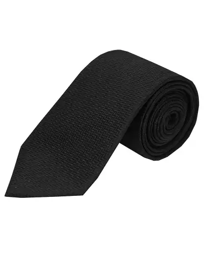 Silk Ties Soprano Ties Soprano Black Herringbone Silk Tie £23.00