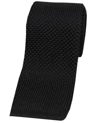 Knitted Ties Soprano Ties Soprano Black Knitted Polyester Tie £23.00