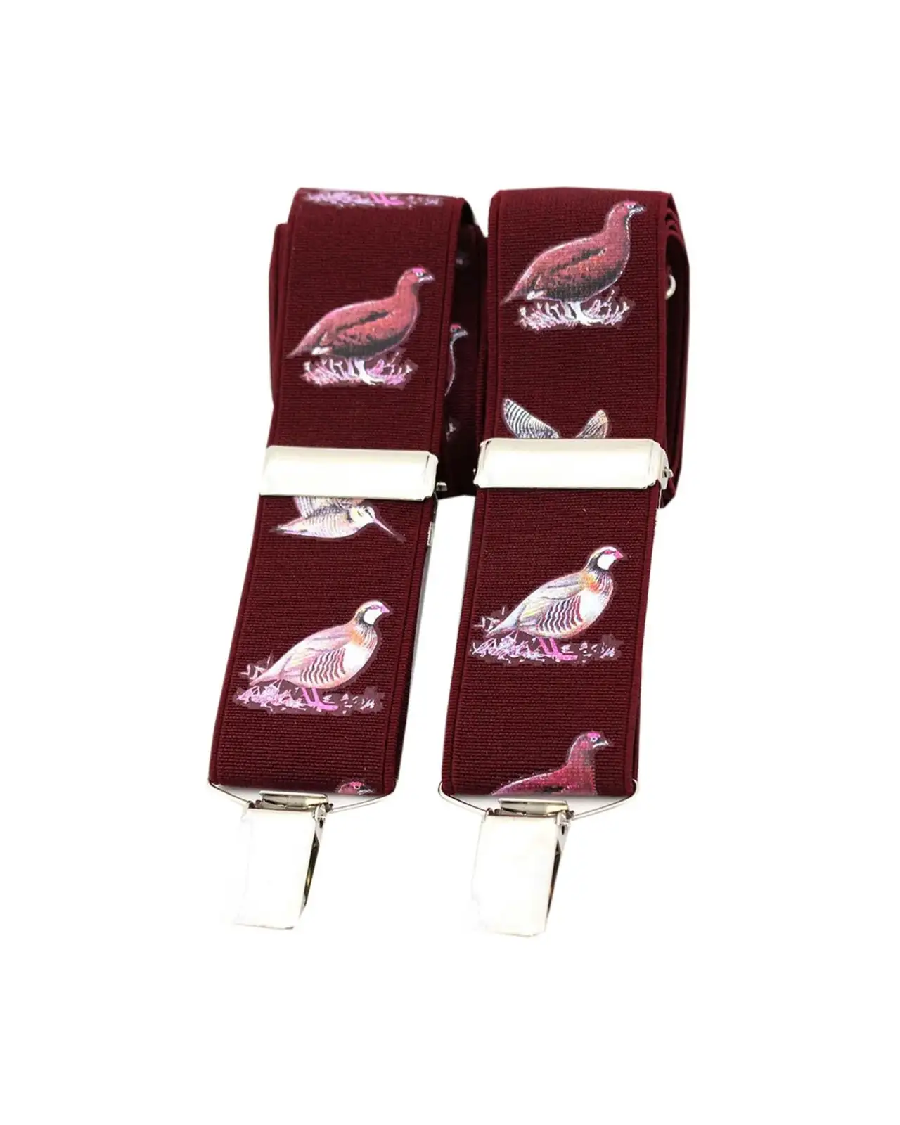 Braces Soprano Ties Soprano Country Birds Wine 35Mm X Back Braces £23.00