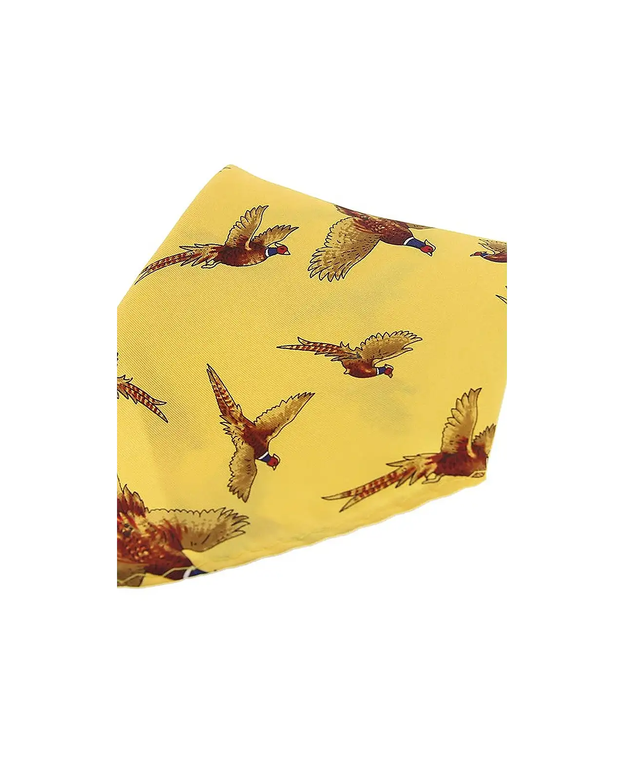 Pocket Square Soprano Ties Soprano Gold Flying Pheasants Silk Pocket Square £9.00