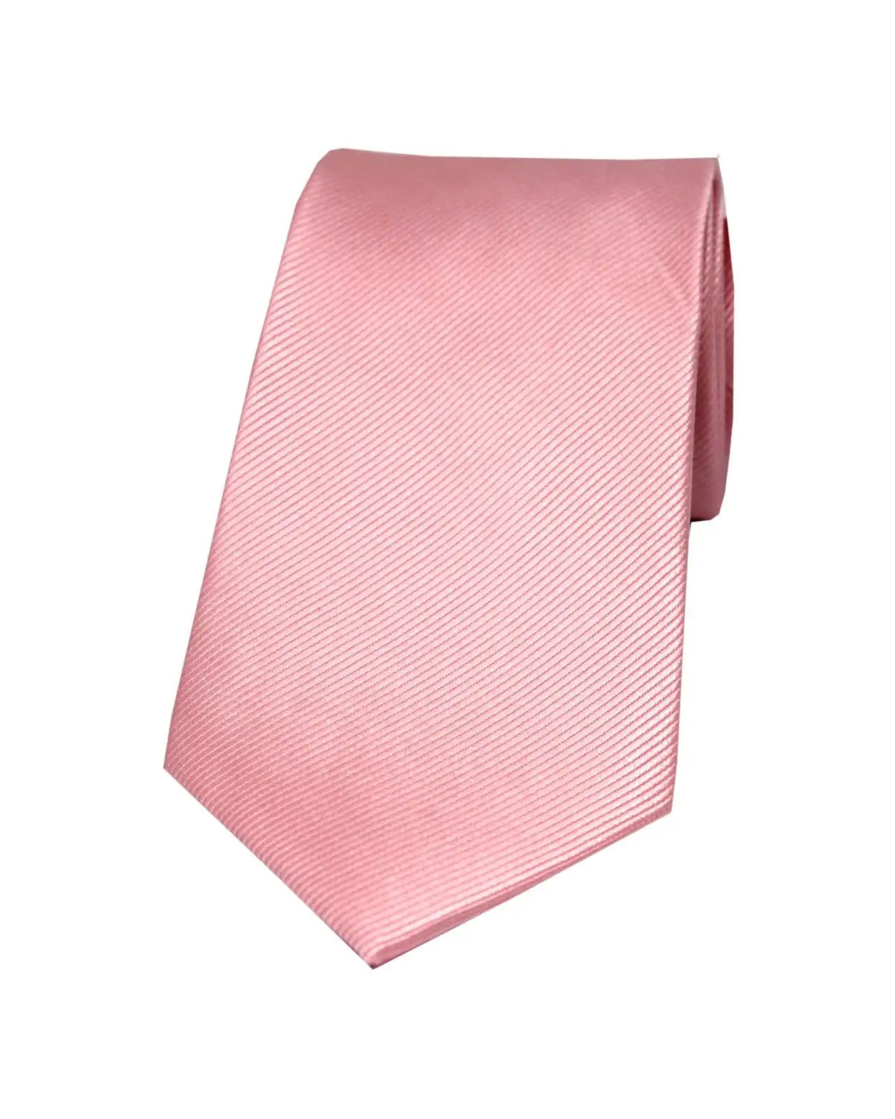 Silk Ties Soprano Ties Soprano Pink Diagonal Ribbed Plain Silk Tie £15.00