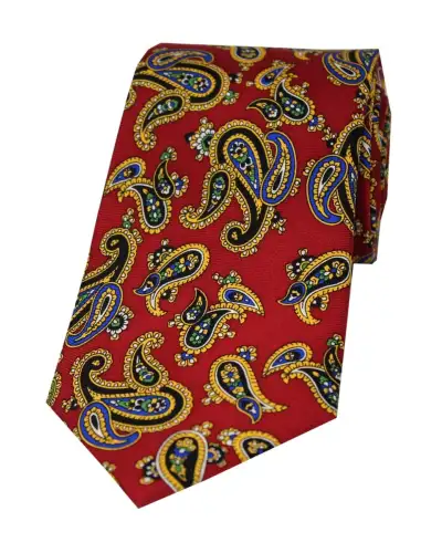 Paisley Ties Soprano Ties Soprano Vintage Paisley On Red Ground £21.00