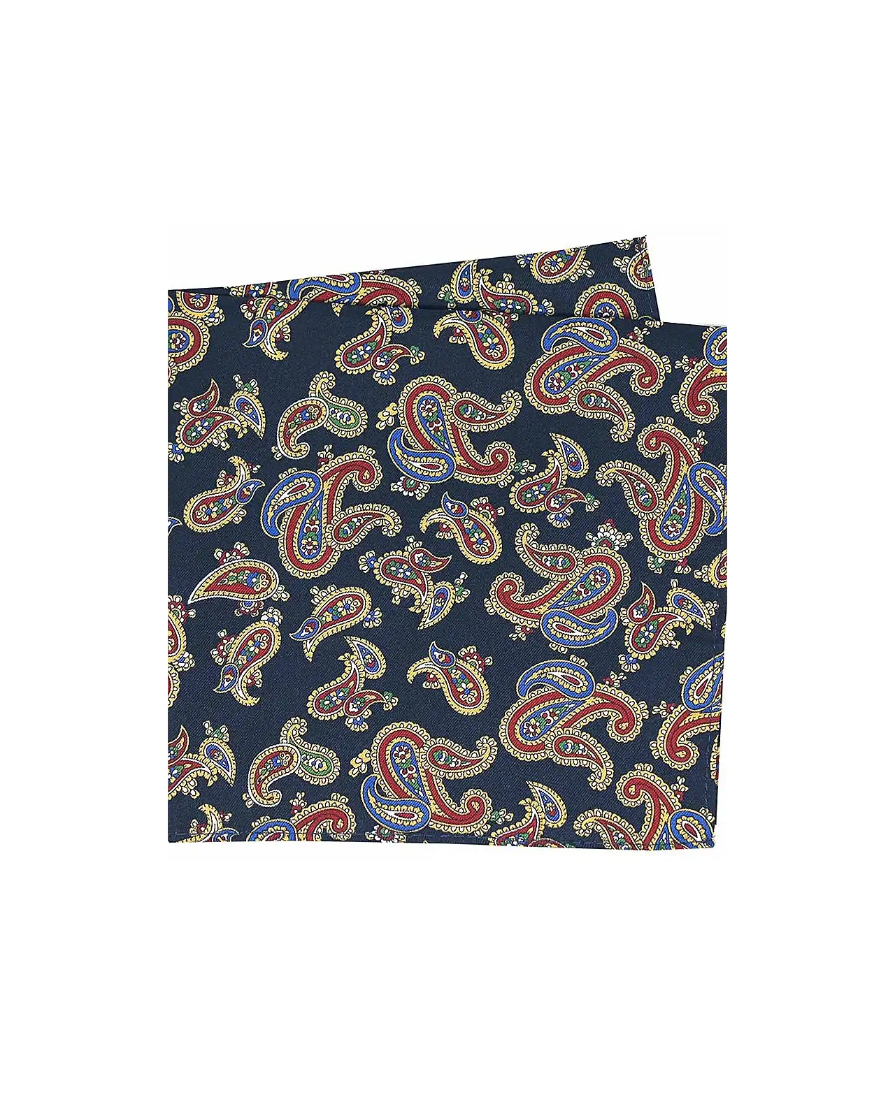 Pocket Square Soprano Ties Soprano Navy Large Paisley Silk Pocket Square £15.00