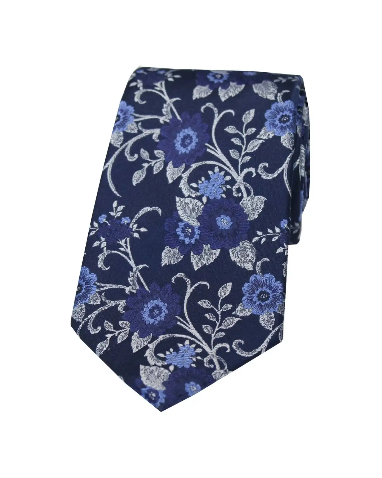 Silk Ties Soprano Ties Soprano Navy Flowers Silk Tie £24.00