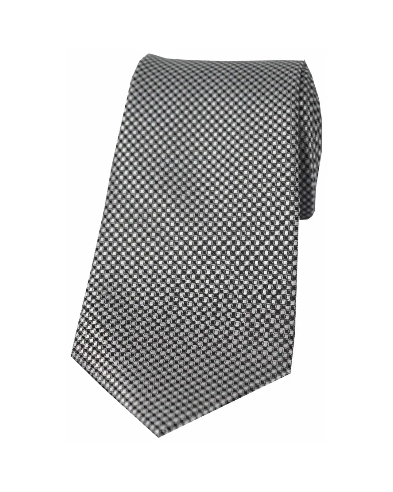 Polyester Ties Soprano Ties Soprano Grey Neat Woven Polyester Morning Tie £14.00