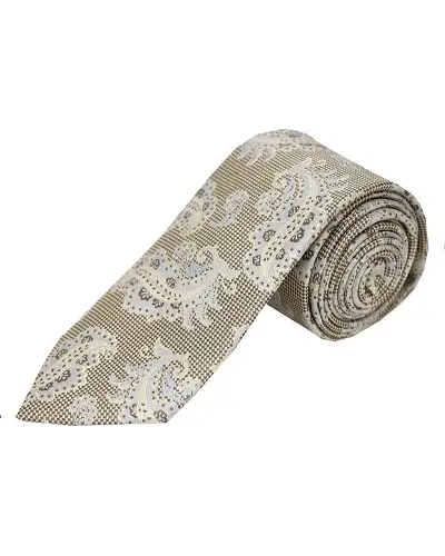 Silk Ties Soprano Ties Soprano Stone Floral Woven Silk Tie £15.00