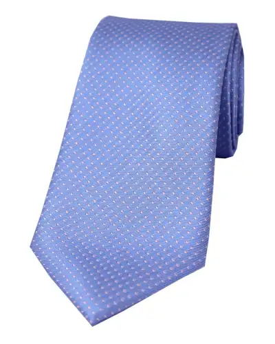 Silk Ties Soprano Ties Soprano Sky Blue And Pink Pin Dot Silk Tie £24.00