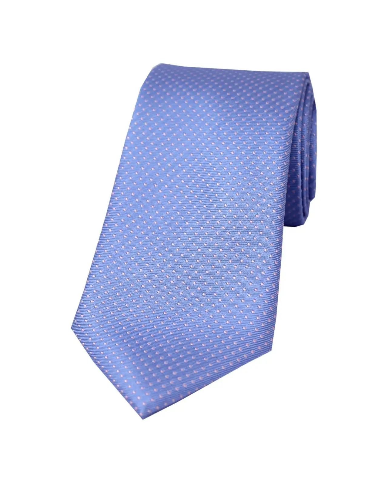 Silk Ties Soprano Ties Soprano Sky Blue And Pink Pin Dot Silk Tie £24.00