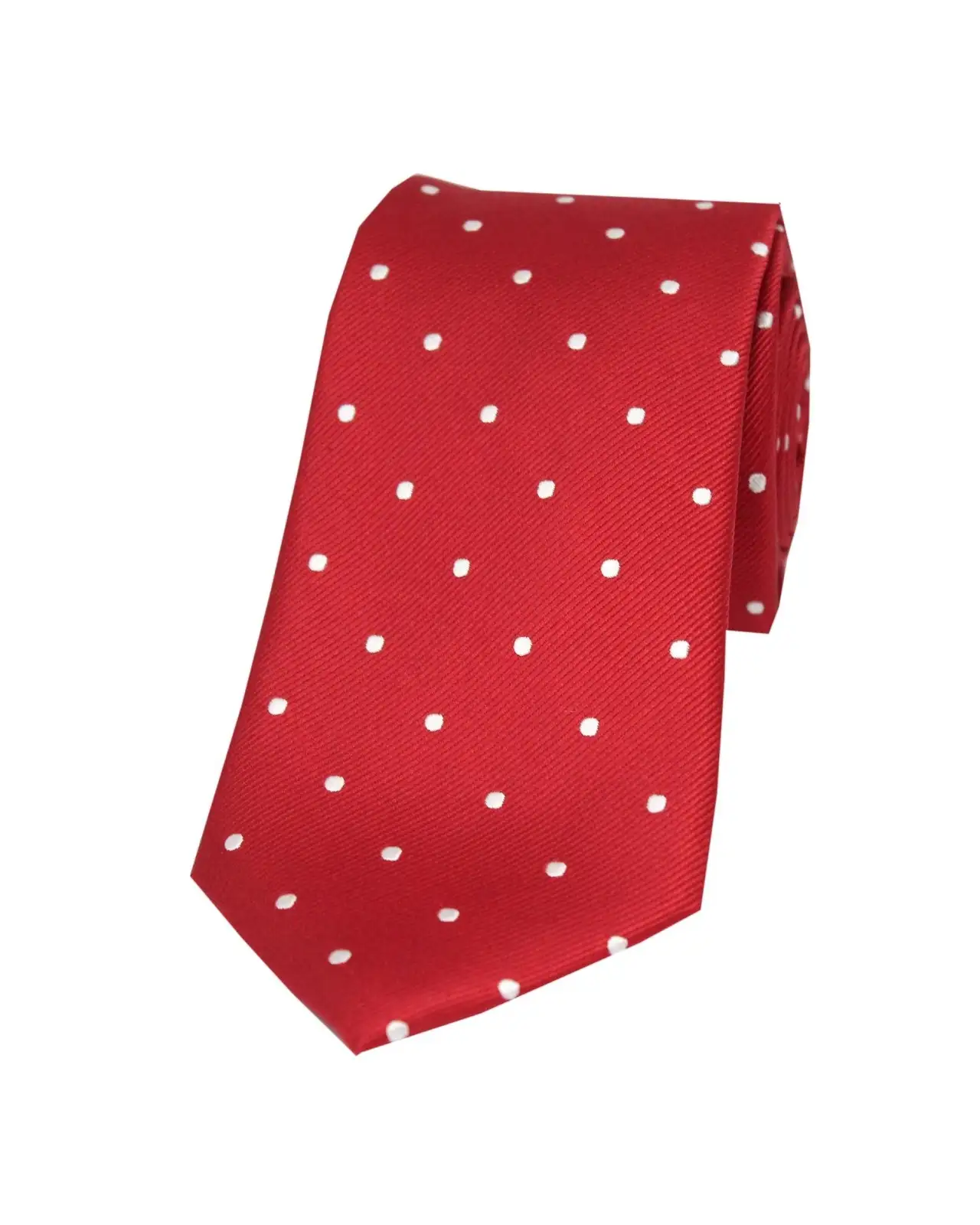 Silk Ties Soprano Ties Soprano Red And White Polka Dot Silk Tie £24.00