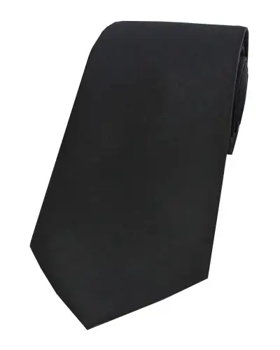 Silk Ties Soprano Ties Soprano Satin Black Silk Tie £24.00