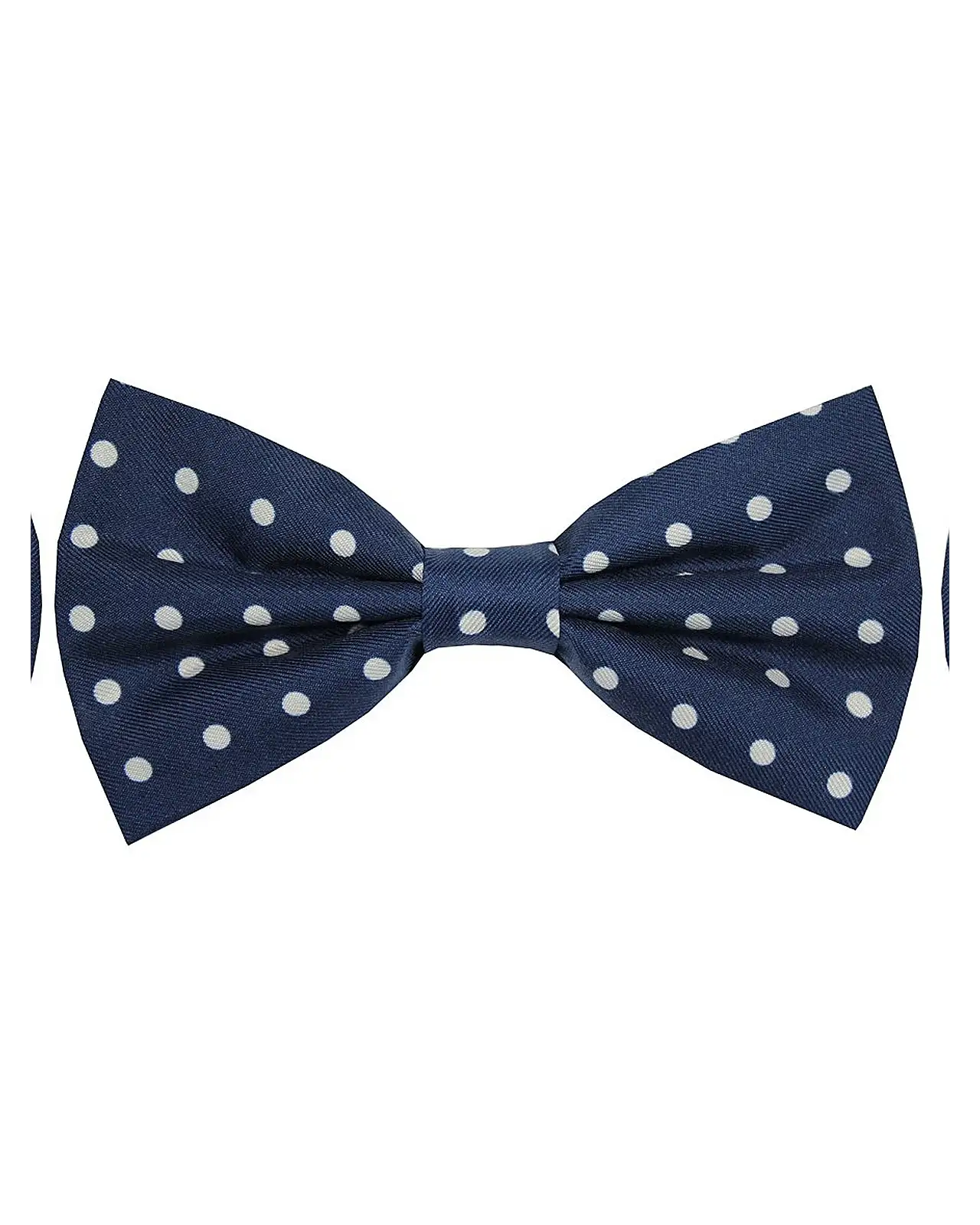 Pre-Tied Bow Ties Soprano Ties Soprano Navy And White Polka Dot Silk Pre Tied Bow Tie £9.00