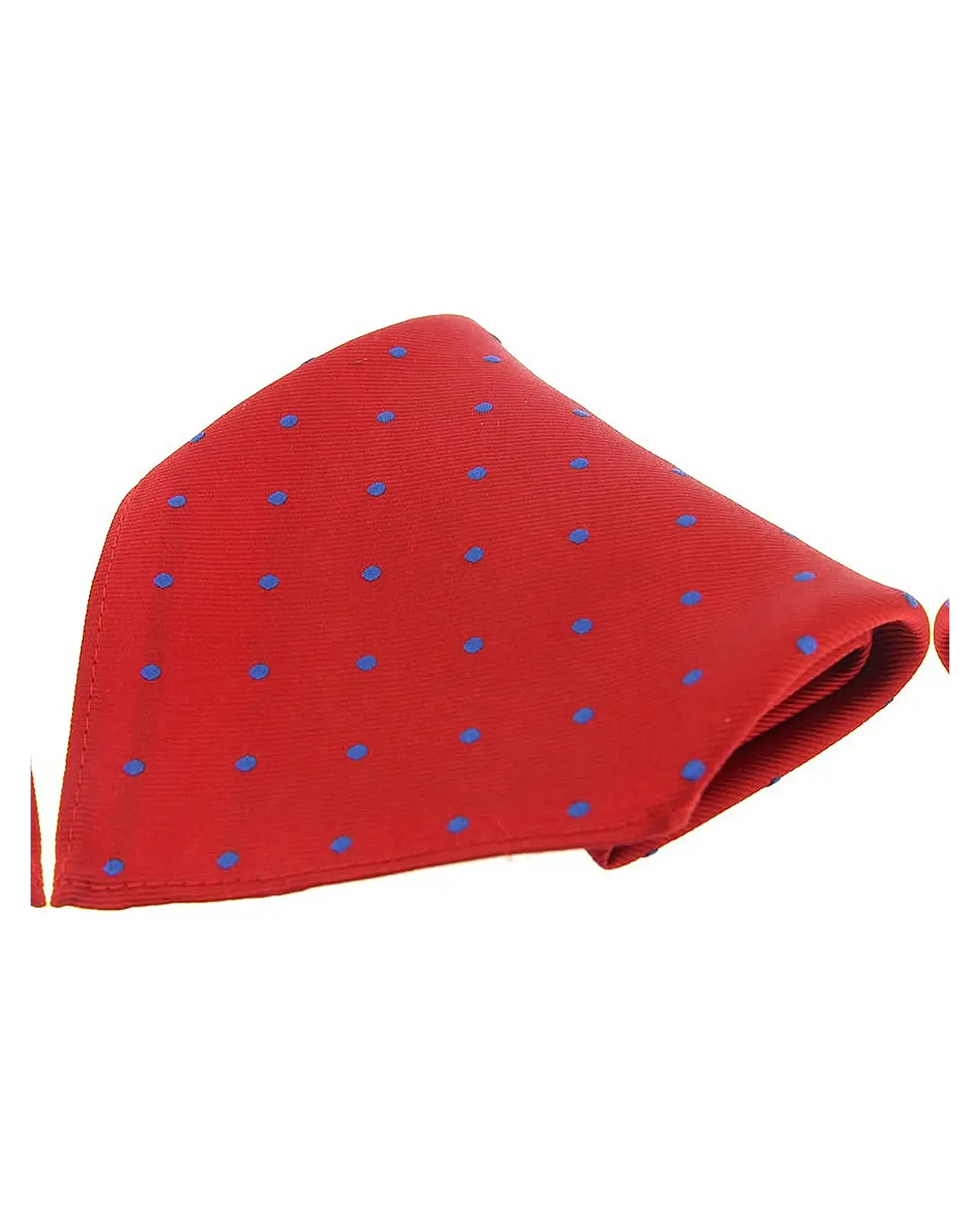 Pocket Square Soprano Ties Soprano Red And Blue Polka Dots Mens Silk Pocket Square £9.00
