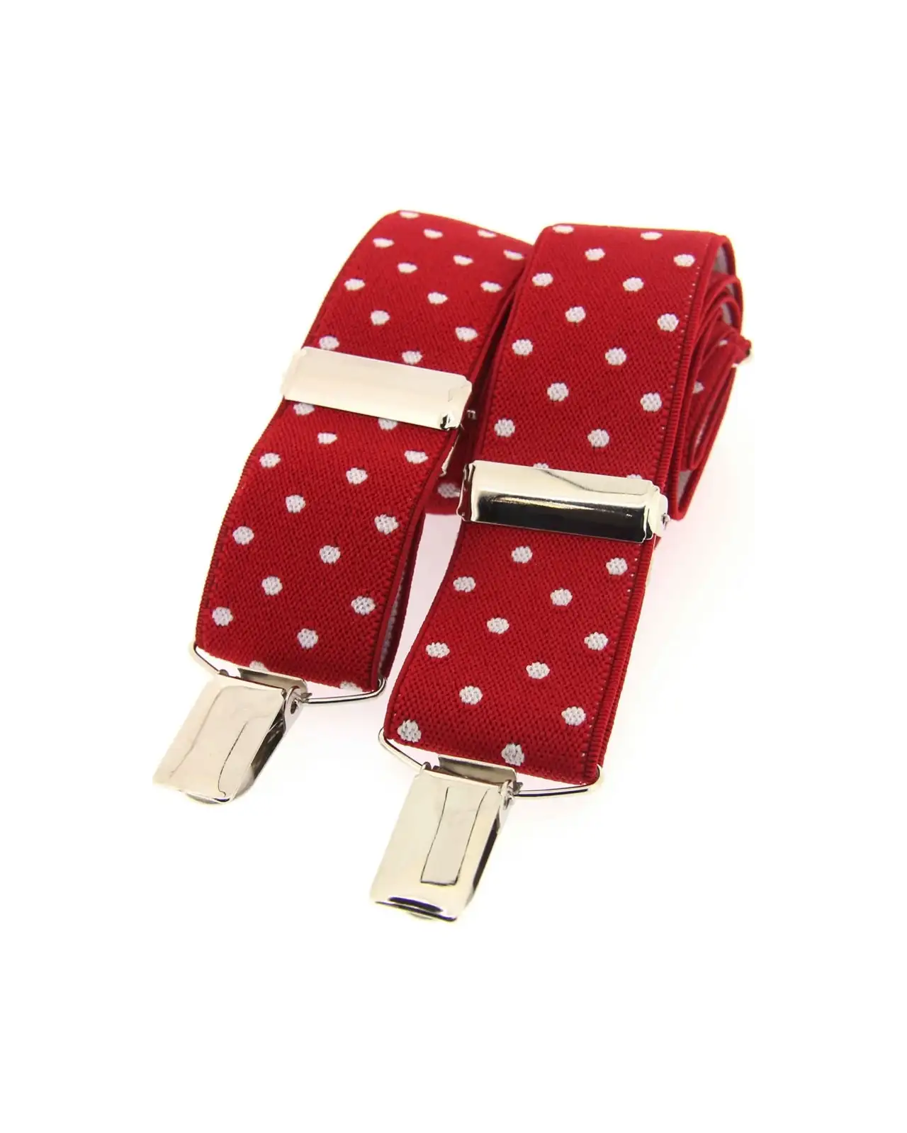 Braces Soprano Ties Soprano Red And White Polka Dot 35Mm X Style Braces £23.00