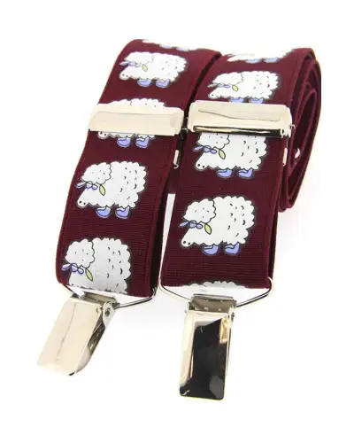 Braces Soprano Ties Soprano White Sheep Brace 35Mm X Style Braces £23.00