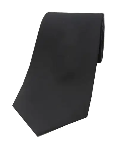 Polyester Ties Soprano Ties Soprano Black Funeral Satin Polyester Tie £15.00