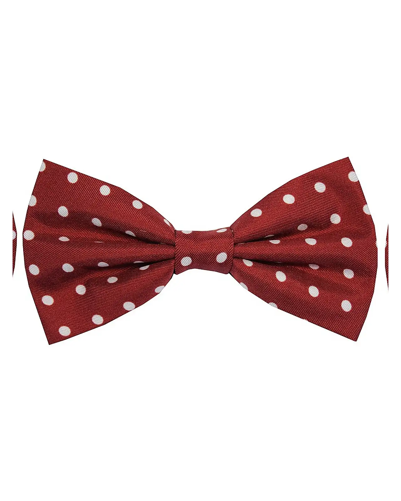 Pre-Tied Bow Ties Soprano Ties Soprano Wine And White Polka Dot Silk Pre Tied Bow Tie £9.00
