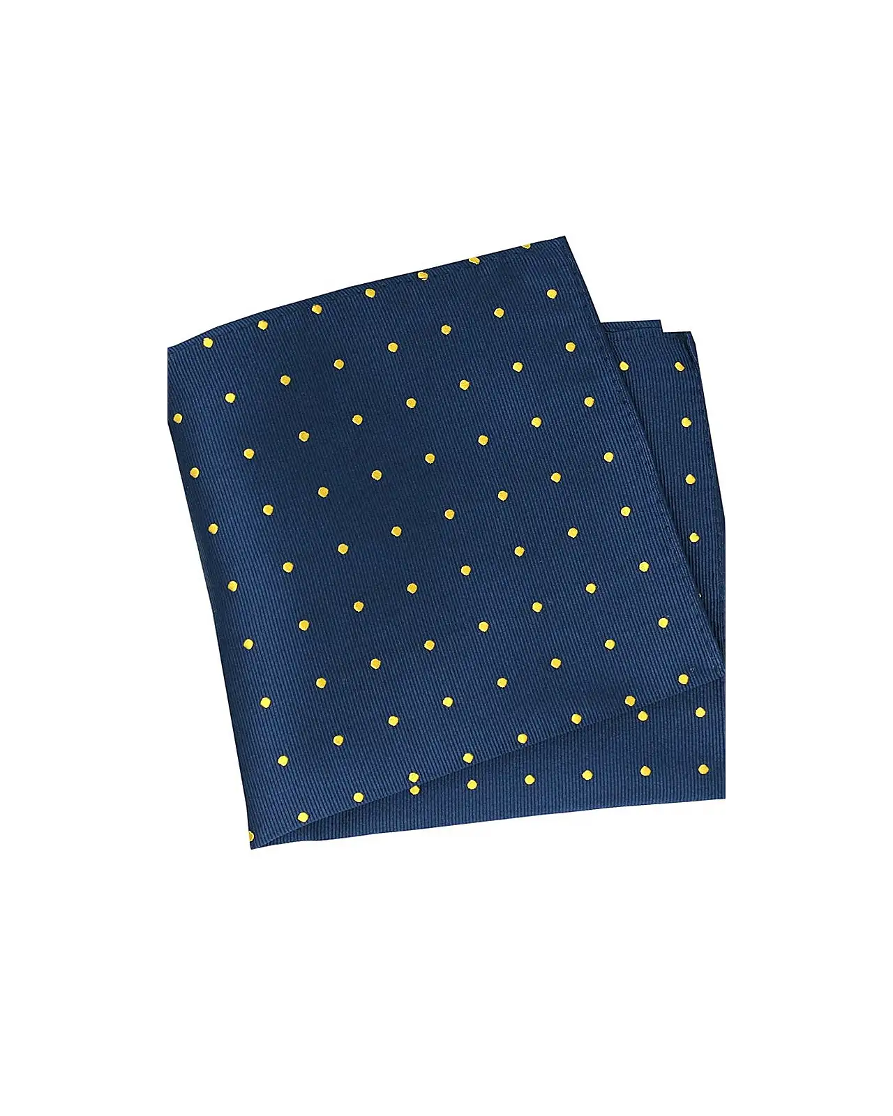 Pocket Square Soprano Ties Soprano Navy With Gold Polka Dots Mens Silk Pocket Square £15.00