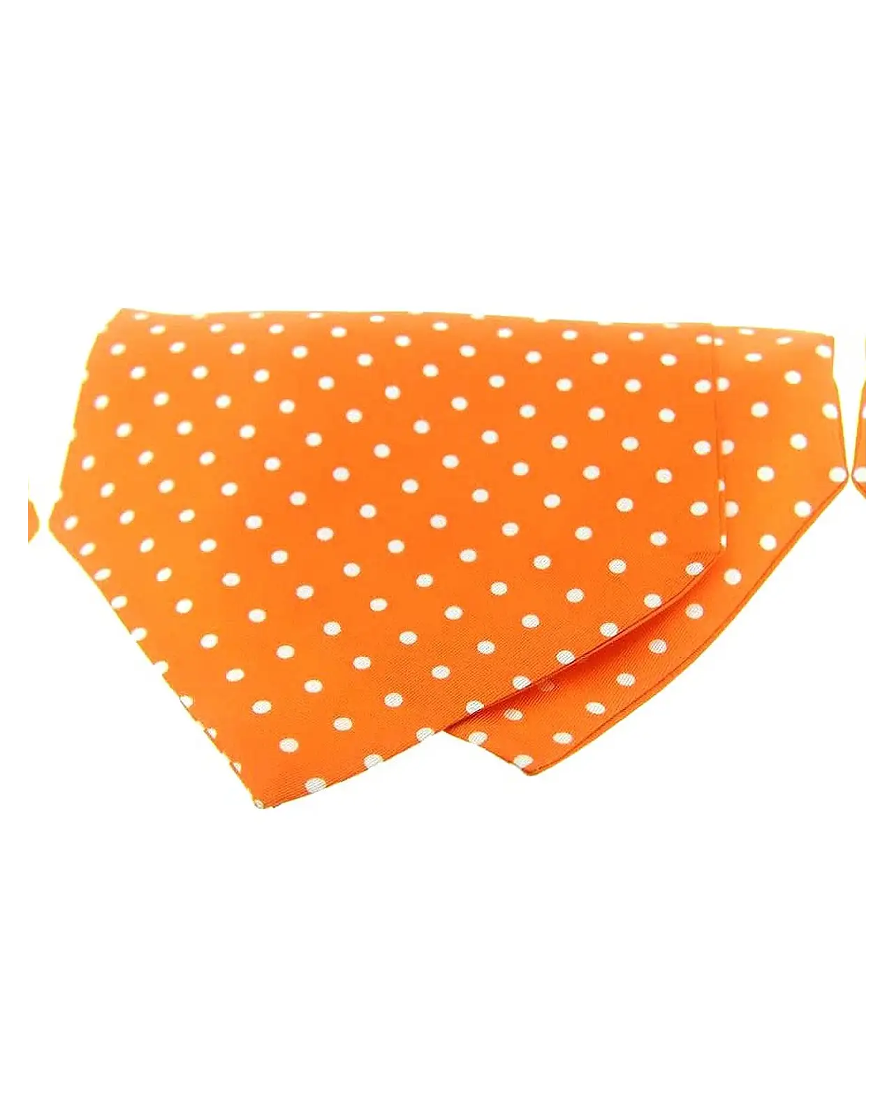 Cravats Soprano Ties Soprano Silk Twill White Polka Dots On Orange Ground Cravat £15.00