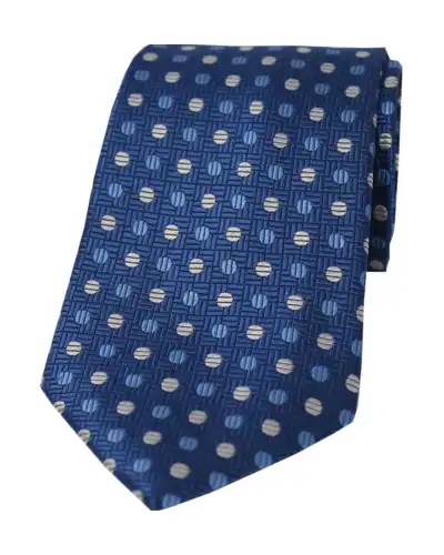 Silk Ties Soprano Ties Soprano Navy Blue Silver Spotted Silk Tie £24.00