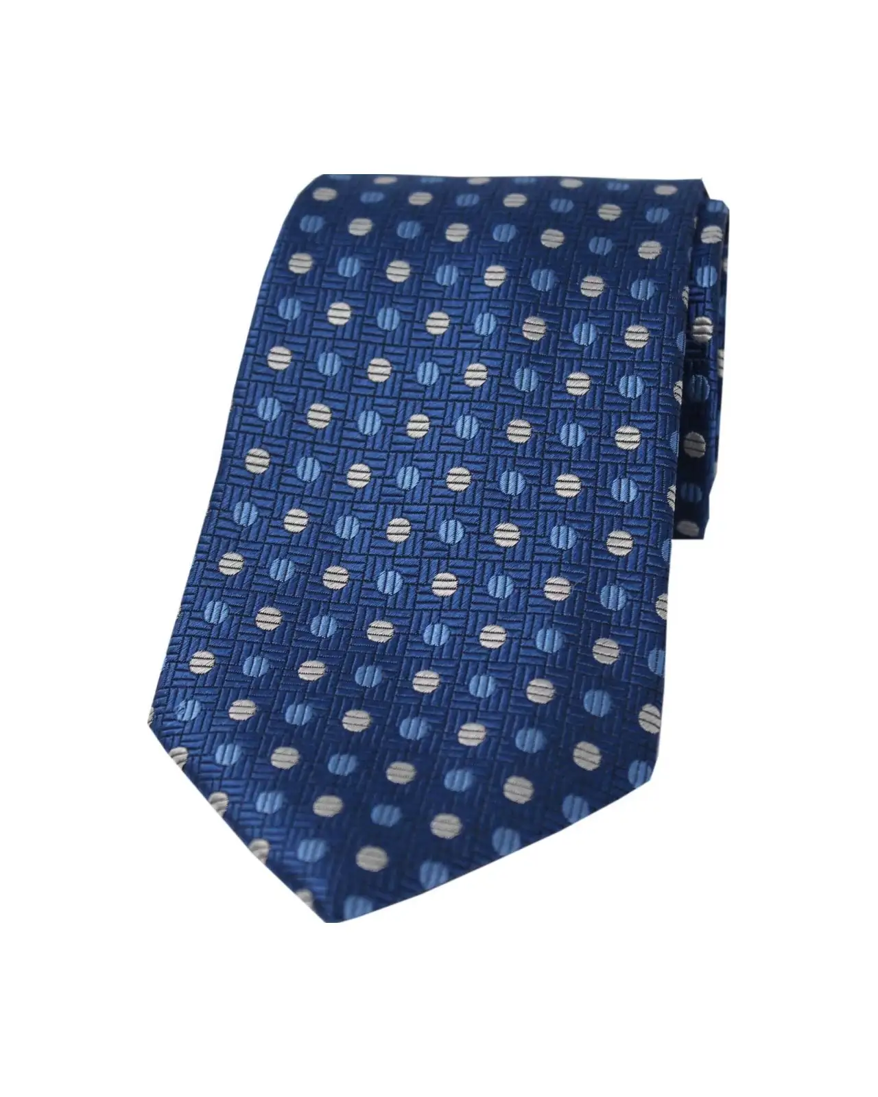 Silk Ties Soprano Ties Soprano Navy Blue Silver Spotted Silk Tie £24.00