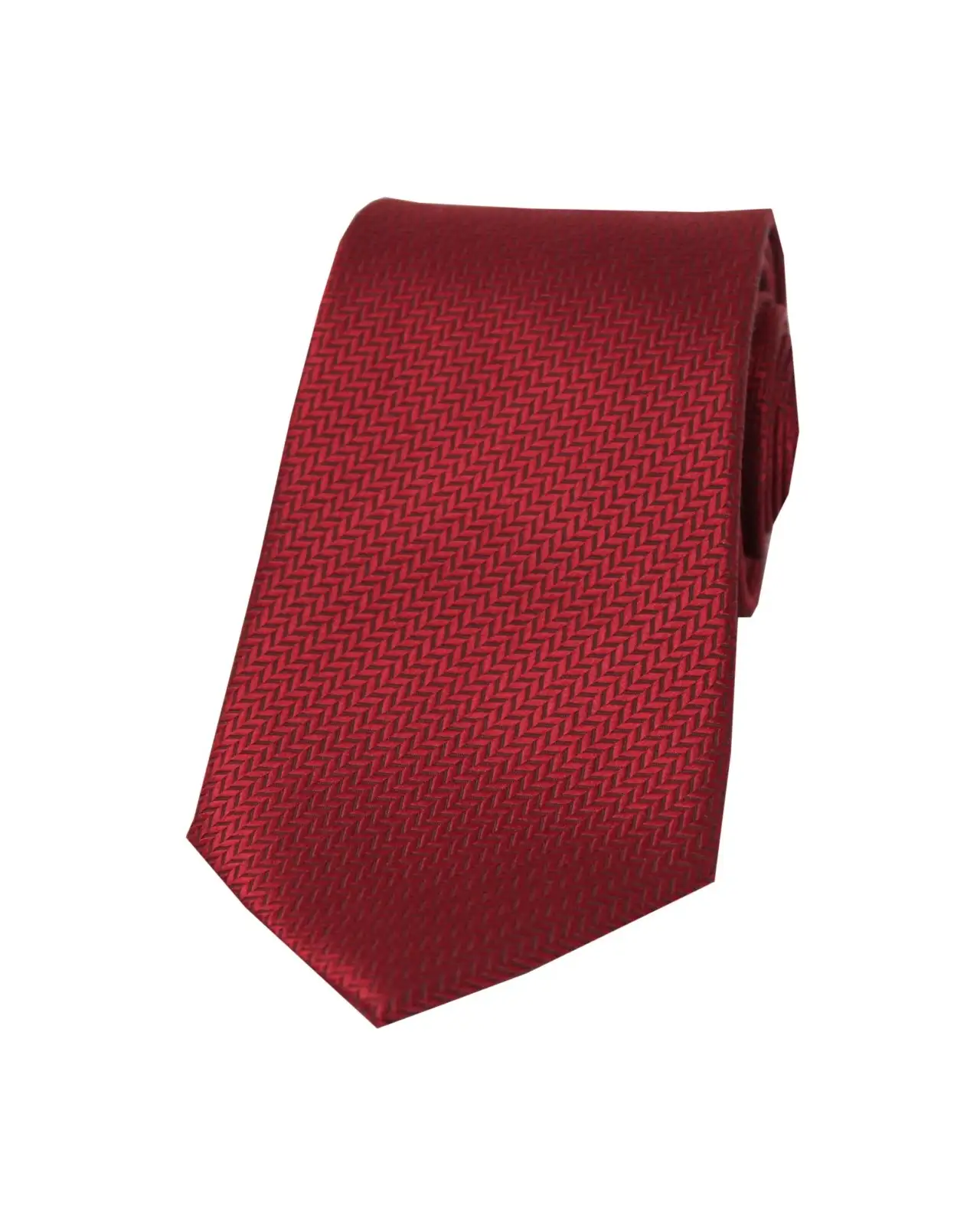 Silk Ties Soprano Ties Soprano Burgundy Herringbone Woven Silk Tie £24.00