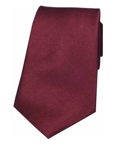Silk Ties Soprano Ties Soprano Wine Diagonal Ribbed Plain Silk Tie £24.00