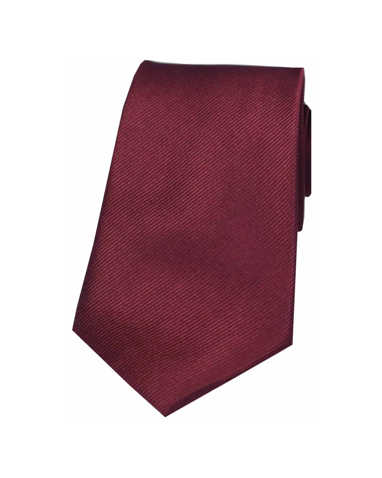 Silk Ties Soprano Ties Soprano Wine Diagonal Ribbed Plain Silk Tie £24.00