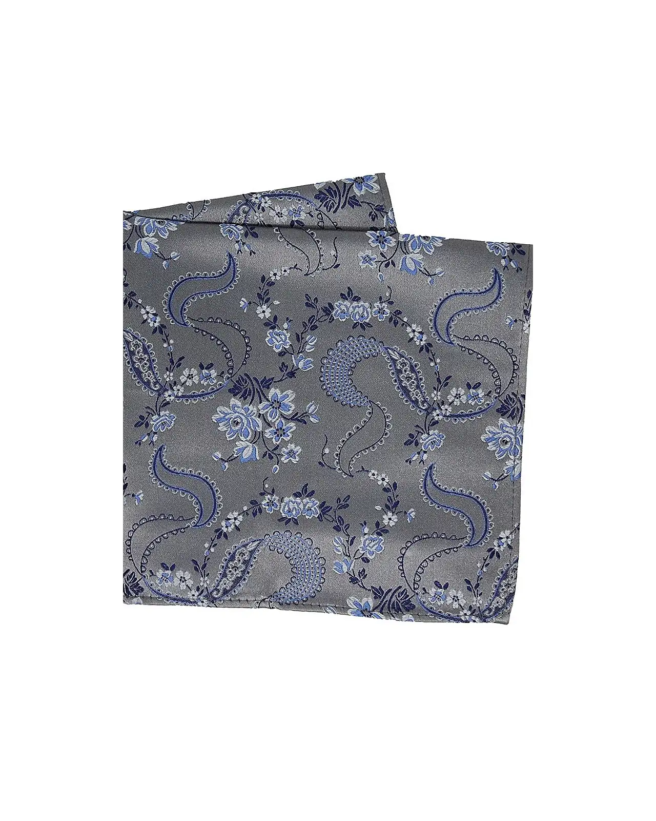 Pocket Square Soprano Ties Soprano Grey Floral Patterned Mens Silk Pocket Square £9.00