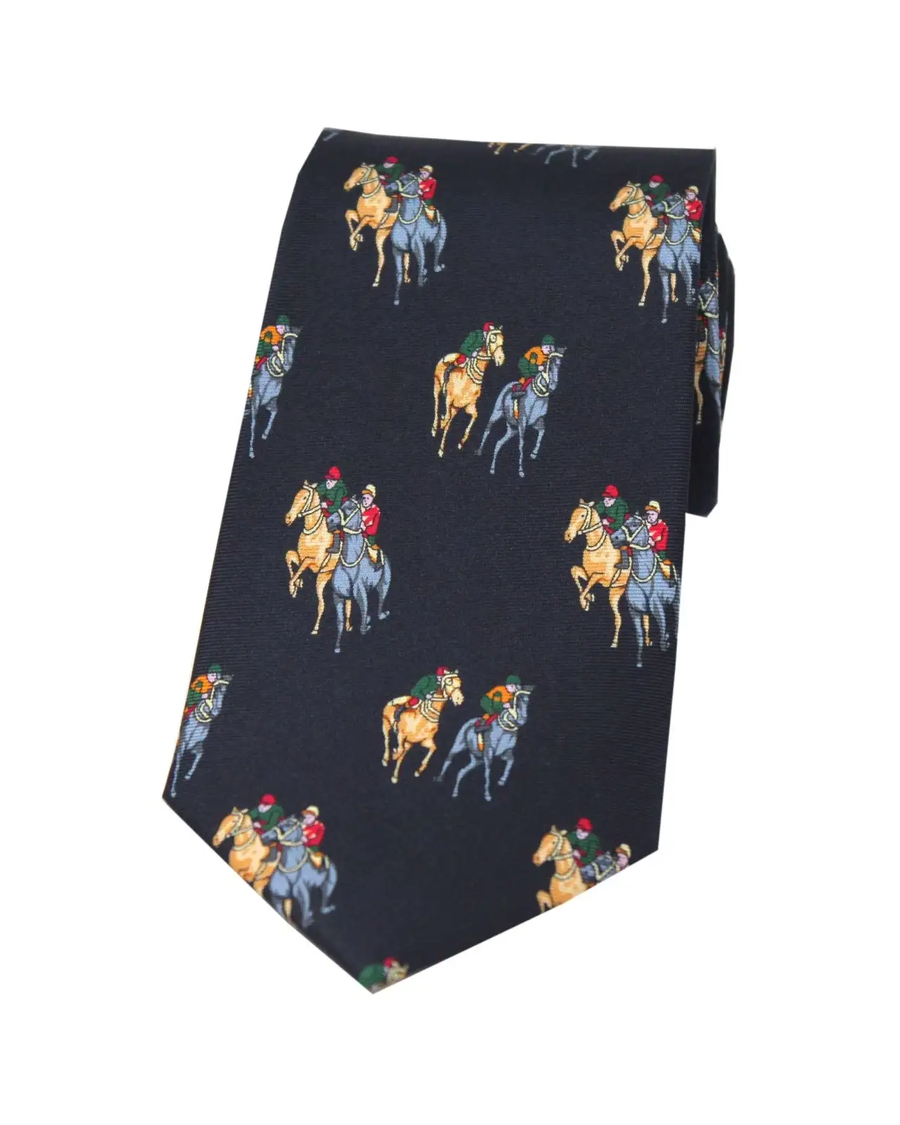 Silk Ties Soprano Ties Soprano Final Furlong On Navy Ground Country Silk Tie £23.00