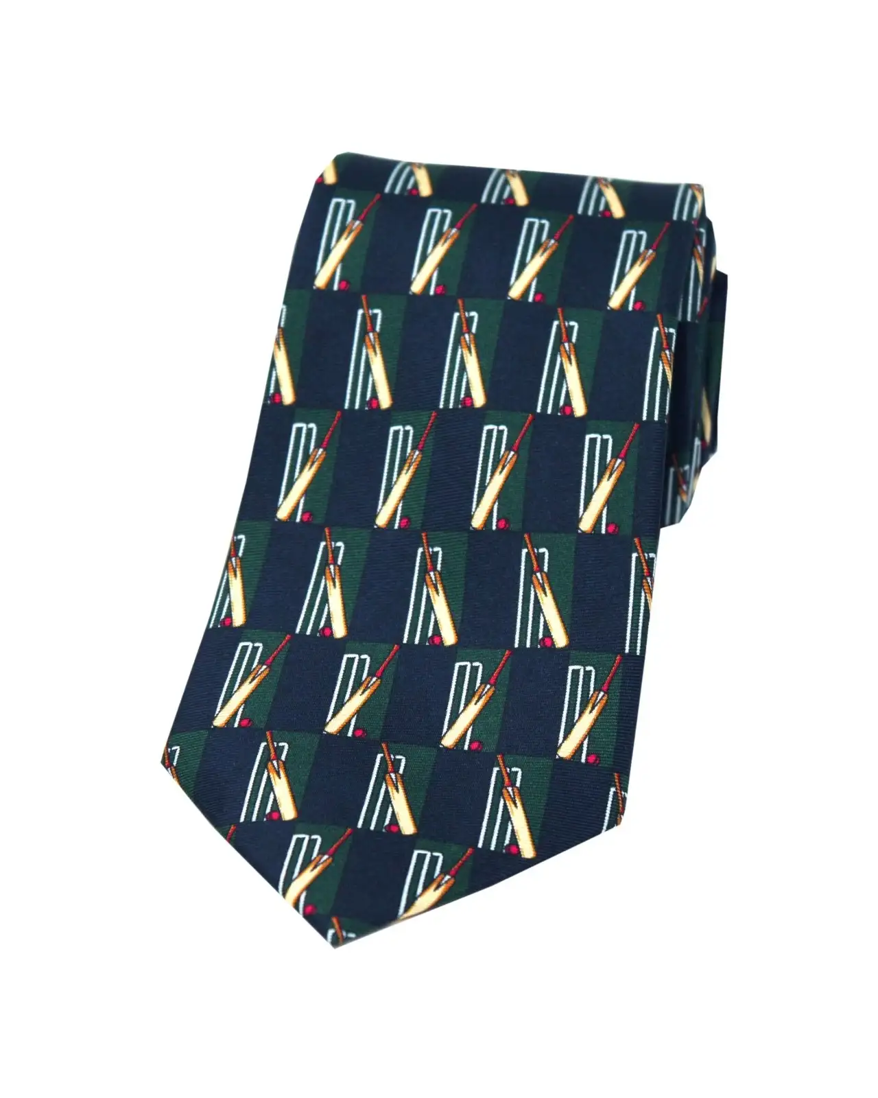 Silk Ties Soprano Ties Soprano Cricket Bat And Stumps On Navy Ground Silk Tie £23.00