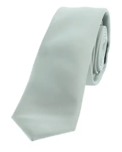 Thin Ties Soprano Ties Soprano Satin Silver Polyester Thin Tie £9.00