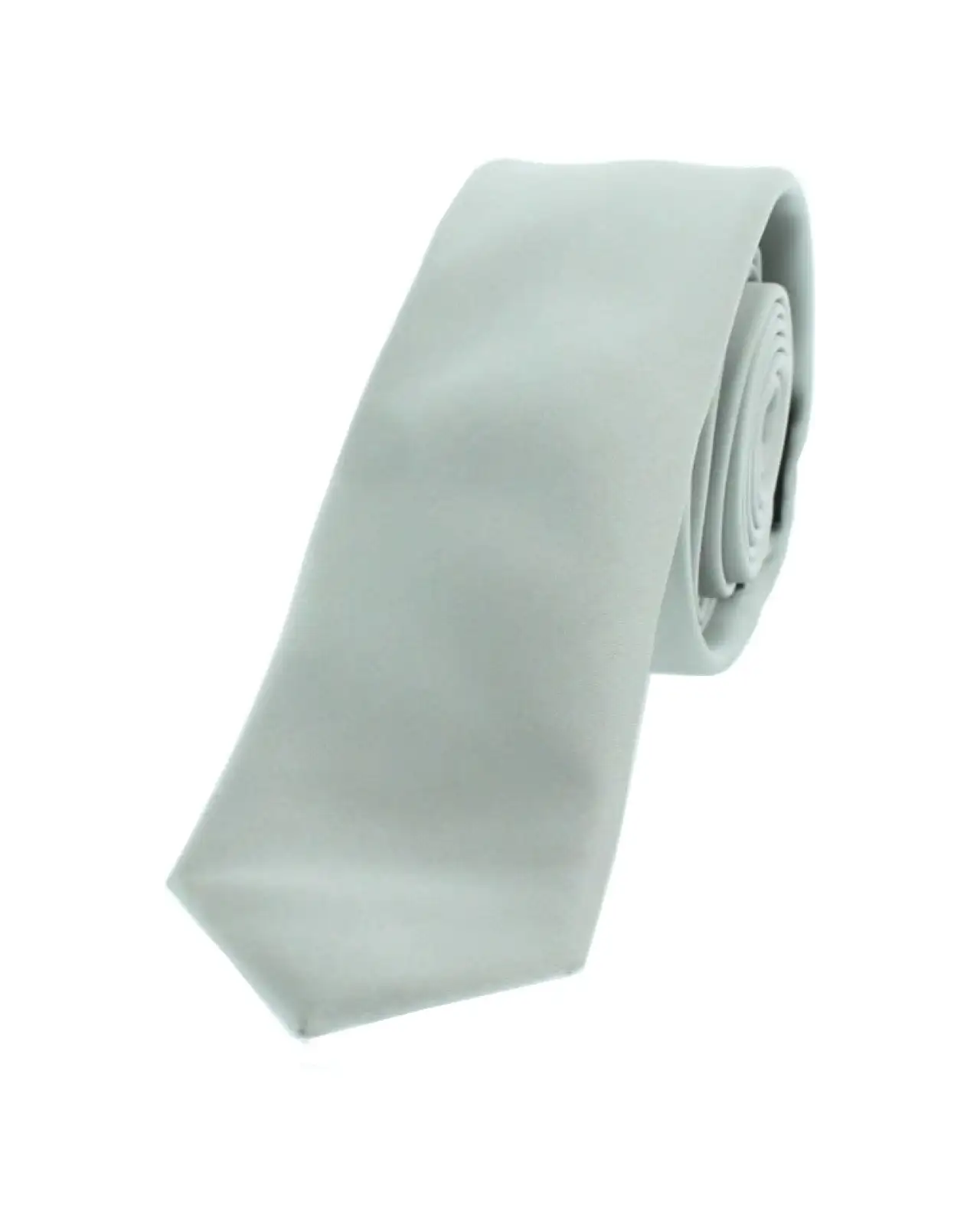 Thin Ties Soprano Ties Soprano Satin Silver Polyester Thin Tie £9.00