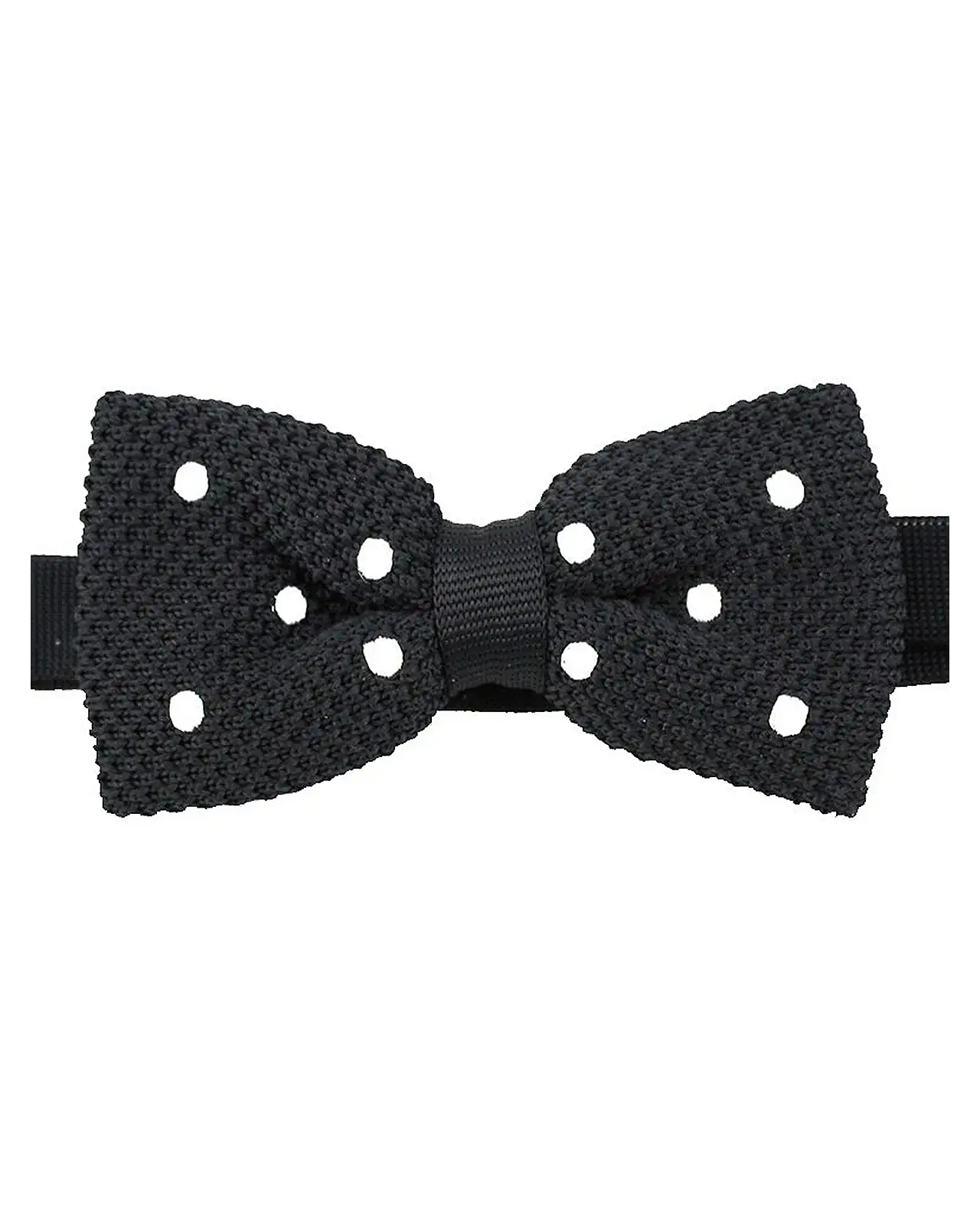 Pre-Tied Bow Ties Soprano Ties Soprano Pre-Tied Black And White Polka Dot Knitted Polyester Bow Tie £10.00