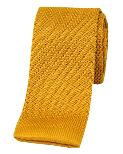 Knitted Ties Soprano Ties Soprano Gold Plain Thin Knitted Polyester Tie £23.00