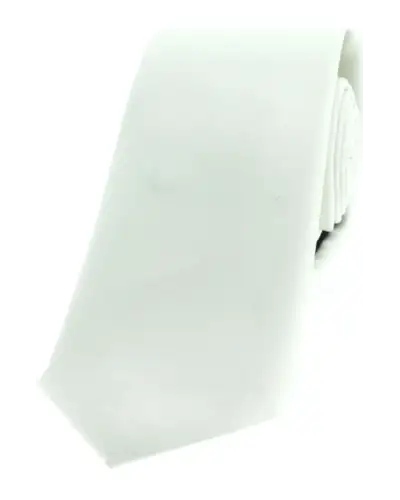 Thin Ties Soprano Ties Soprano Satin White Polyester Thin Tie £9.00