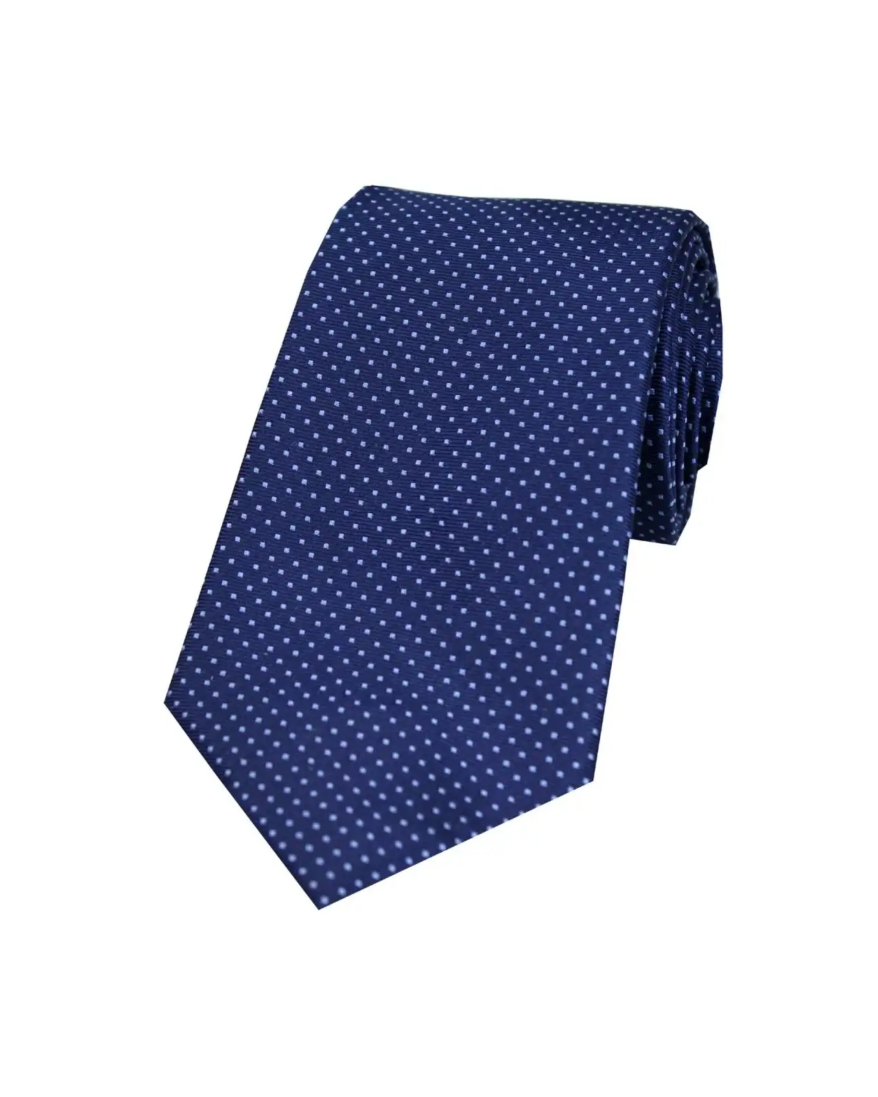 Silk Ties Soprano Ties Soprano Navy Blue And Sky Pin Dot Silk Tie £24.00