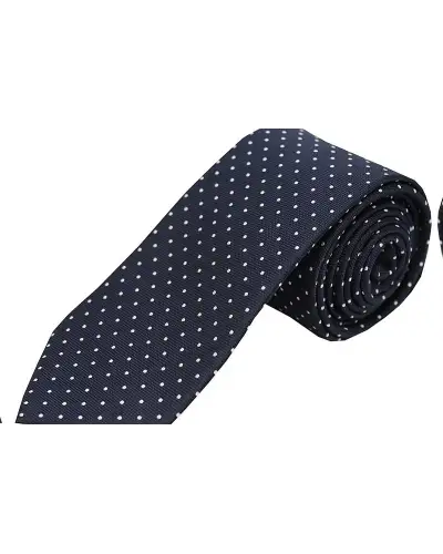 Polyester Ties Soprano Ties Soprano White Pin Dot Polyester Tie On Blue Ground £14.00